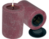 candle safe fossil burgundy