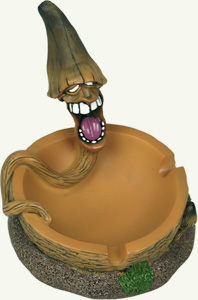 laughing shroom ashtray