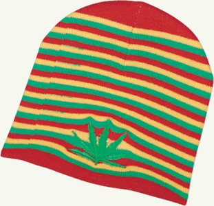 rasta leaf hat