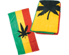 rasta leaf towel