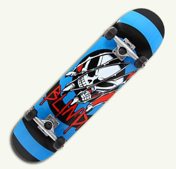 Skateboard "blinde Dämon"