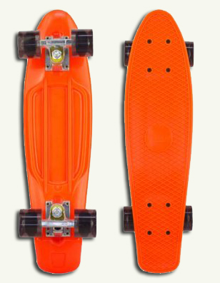 skateboard "ultimo" paars