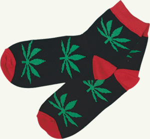 weed leaf socks